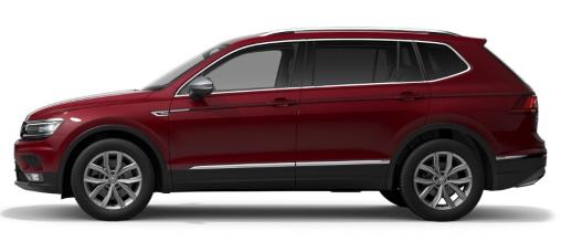 Volkswagen Tiguan Allspace colours and price guide