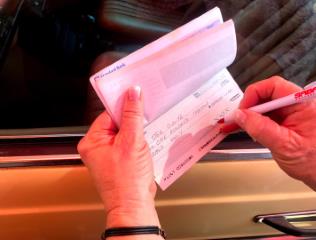 Are cheques safe when selling a car?