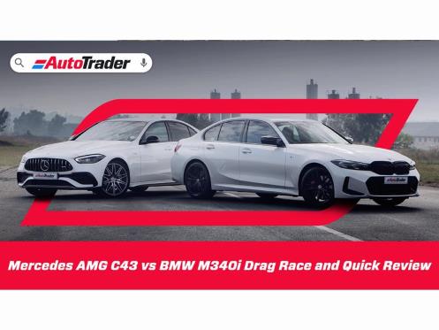 Mercedes AMG C43 vs BMW M340i (2023) Drag Race and Quick Review