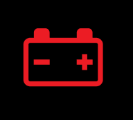 Battery charging system warning light