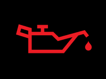 Low oil level warning light