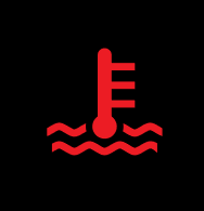 Engine temperature warning light