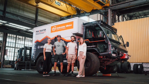Solar-powered truck aims for record heights