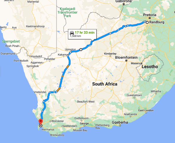 Best, affordable routes from Johannesburg to Cape Town - Car Ownership ...