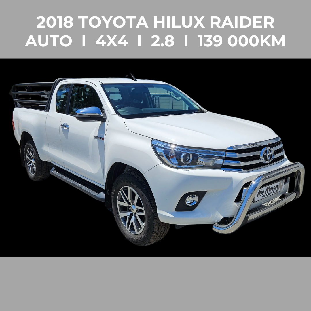 2018 Toyota Hilux 2.8GD-6 Xtra Cab 4x4 Raider Auto For Sale