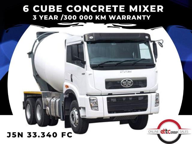 FAW J5N 33.340 FC 6 Cube Concrete Mixer ETTC National Sales
