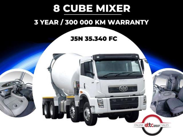 FAW J5N 35.340 FC 8 cube concrete mixer ETTC National Sales