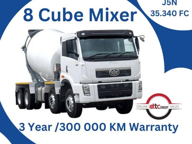 FAW J5N 35.340 FC 8 cube concrete mixer ETTC National Sales
