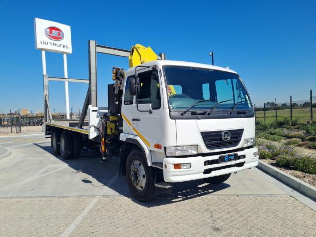 UD 90 FlatDeck & Tag Axle with Rear Cab Mounted Crane UD Trucks Cape Town