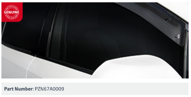 An image of the slimline side visors.