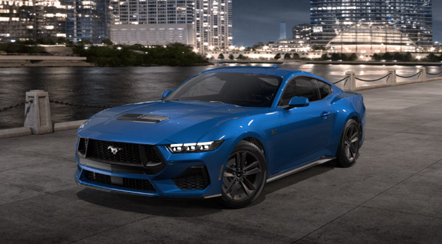 Atlas Blue Metallic Ford Mustang