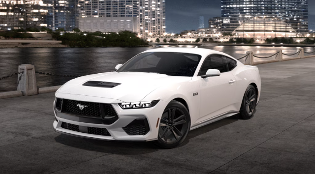 Oxford White Ford Mustang