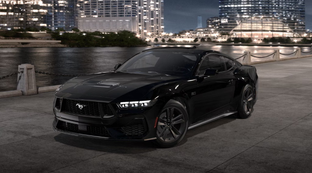 Shadow Black Ford Mustang