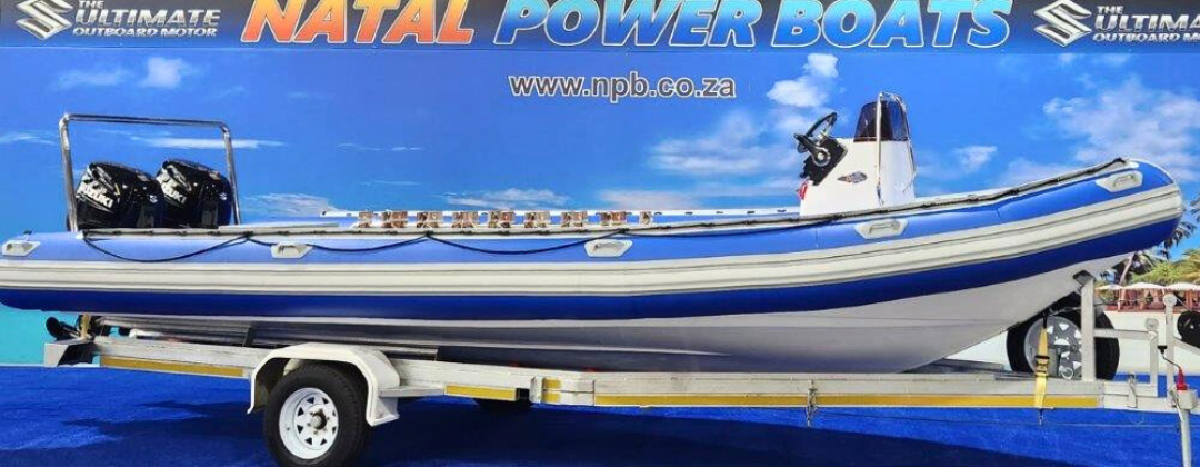 Boats - Brand New 2024: Super Duck 8M Dive Duck Stand-up Console 2 x 70HP Suzuki 4-Strokes on Galvanized Breakneck Trailer Natal Power Boats