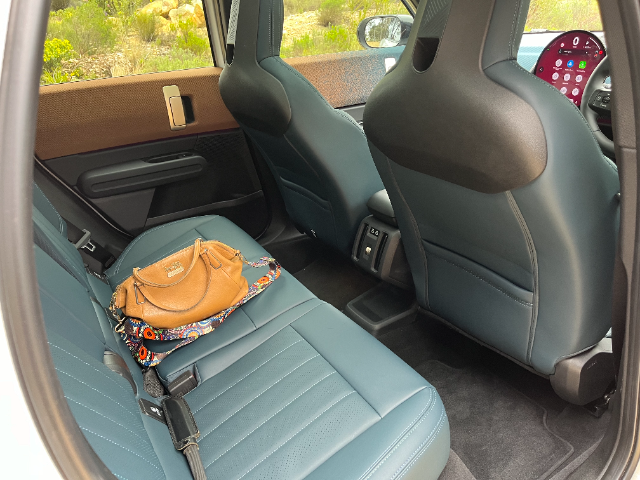 Second row seats in the Countryman.