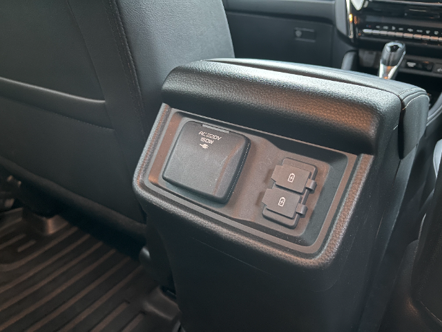 There's a 2-point plug and two USB-C ports for rear passengers.