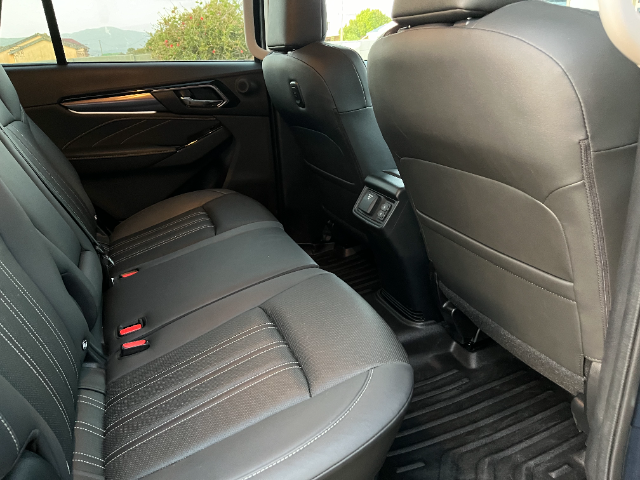 Rear legroom in the mu-X is ample.