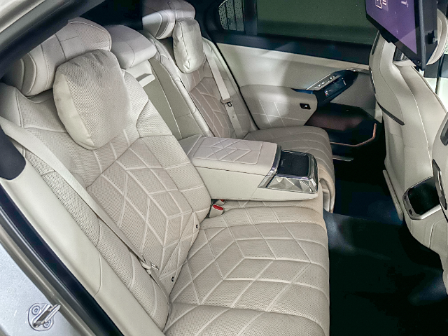 BMW 740i rear seats