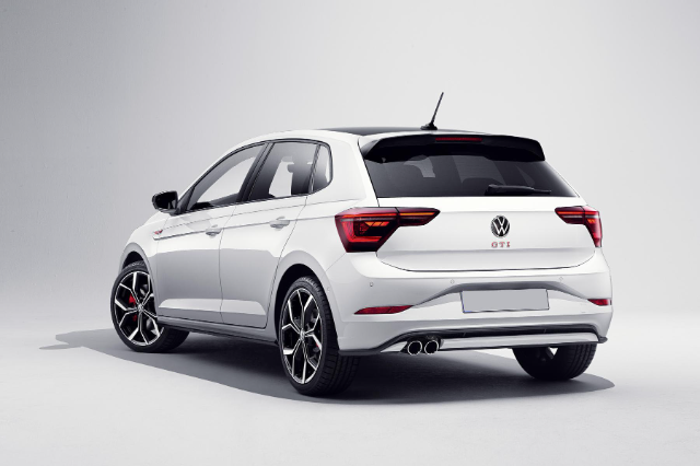Rear shot of the Volkswagen Polo GTI