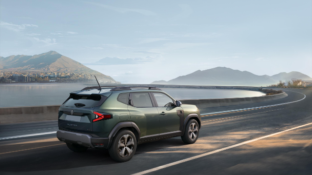 Renault Duster on the road rear shot