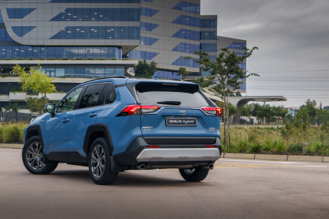 Toyota RAV4 in an office park