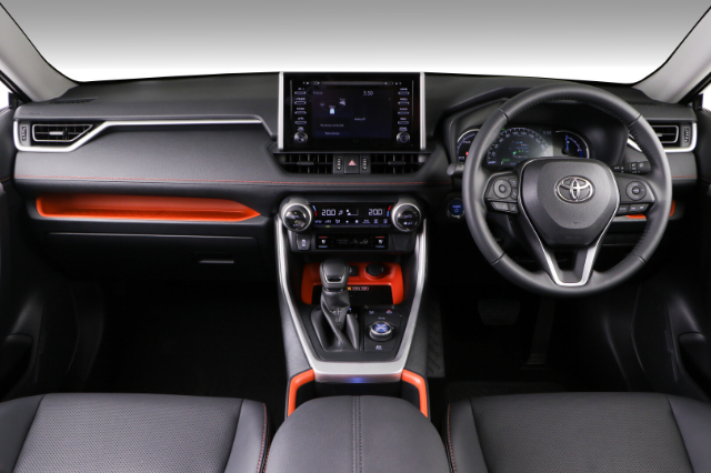 Toyota RAV4 interior.