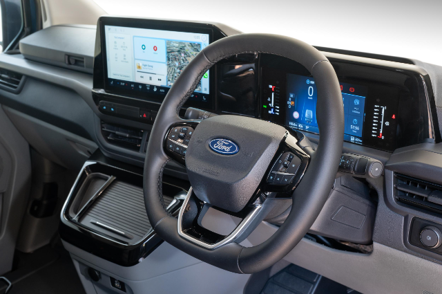 Ford Transit Sport Custom interior shot.