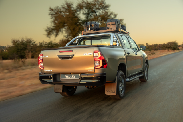 Toyota Hilux rear rolling shot