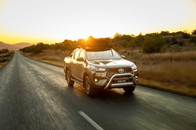 Toyota Hilux rolling shot