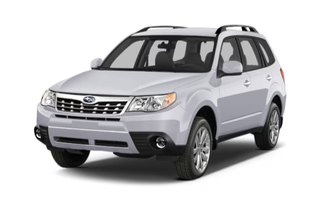 A 2012 Subaru Forester in white.