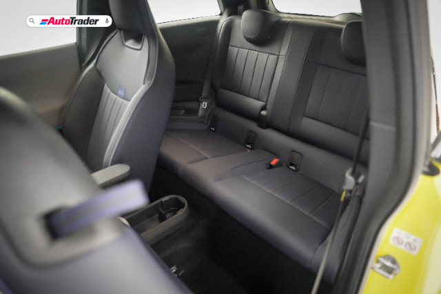 Mini Cooper SE rear seats