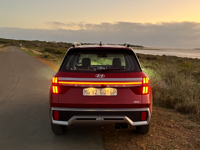 The rear light signature is dramatic, too.