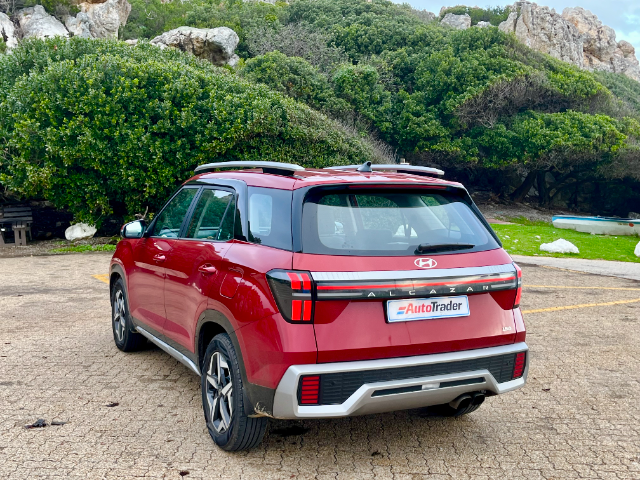 Rear three-quarter view of the Alcazar at Kleinmond Harbour.
