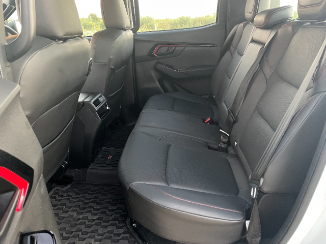 Leather seats work better for families.