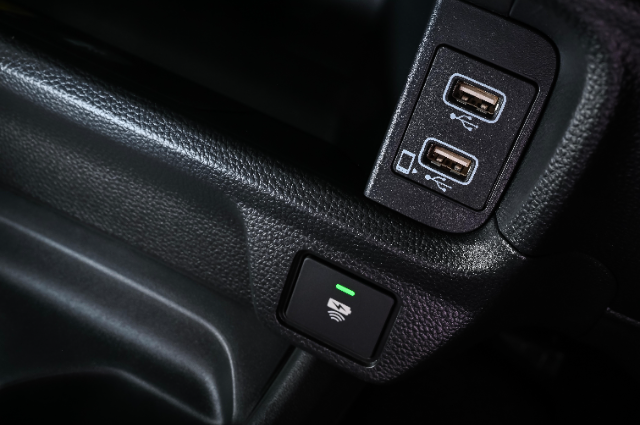 2 USB-C ports up front.