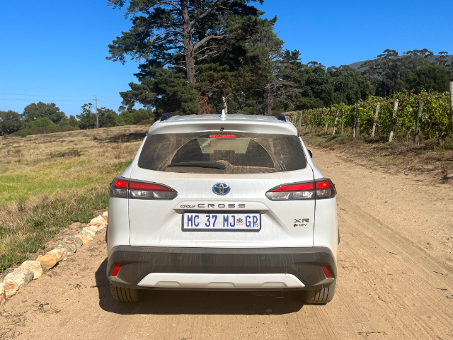 The Corolla Cross is great on dirt roads.