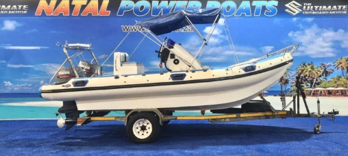 Unique 575 RTB - 2 x 60HP Yamaha 2-Strokes on Galvanized Breakneck Trailer  for sale