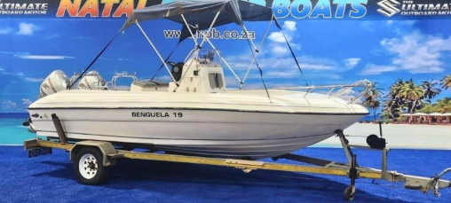 Benguela 19FT Centre Console - 2 x 60HP Honda 4-Strokes on Galvanized Trailer  for sale