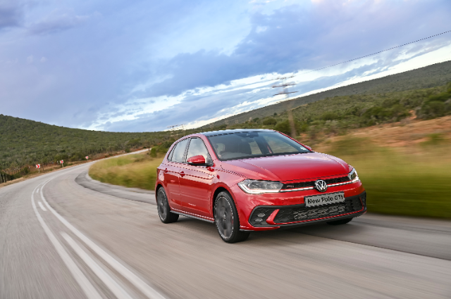 A red Polo GTI.