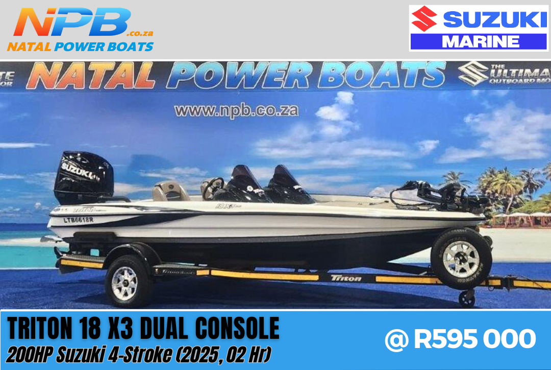 Triton 18 X3 Pro - 200HP Suzuki 4-Stroke (2025,02Hrs) on Trailer  for sale
