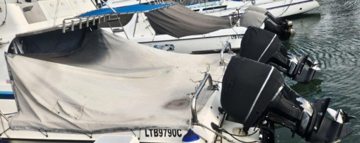 Tournament Cat 30Ft Cabin - 2 x 300HP Suzuki 4-Stroke (2021, 200Hrs) - Excluding Mooring  for sale