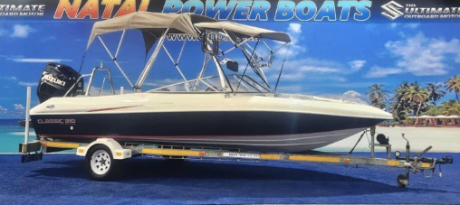 CLASSIC 210 - 300HP Suzuki 4-Stroke (2017, 131Hrs) on Galvanized Trailer  for sale