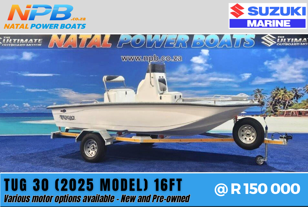 2026 Tug 30 (2025) 16FT - Various Motor options available on Galvanized Trailer  for sale