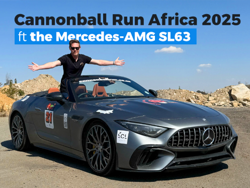 Cannonball Run Africa 2025 in the Mercedes-AMG SL63.