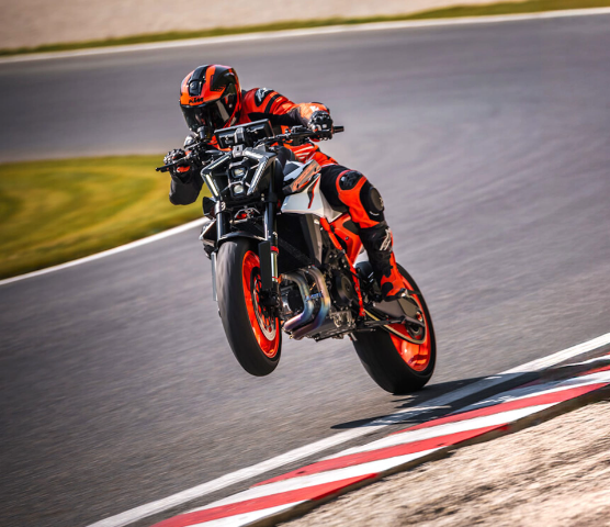KTM Superduke on track