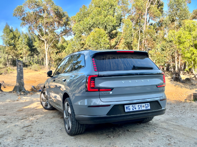The rear-end of the EX90 at Wellington campsite.