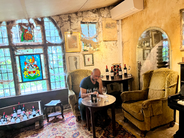 The tasting room at Muratie hasn't changed in centuries.