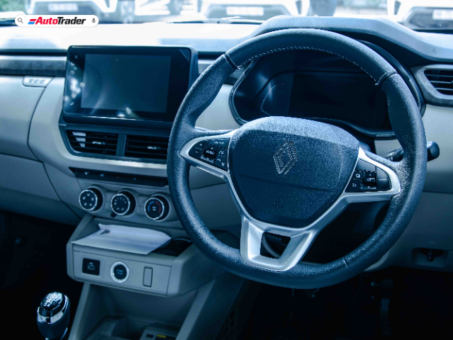 Renault Triber dashboard and steering wheel