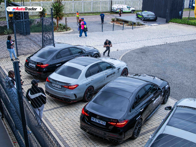 Mercedes-AMG C63 S E Performance cars from the Mercedes-Benz Experience at Zwartkops Raceway