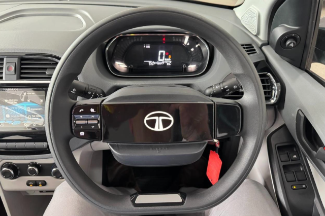 Plain and simple for user-friendliness, but the plastic on the steering wheel can be a bit too reflective in the sunlight.